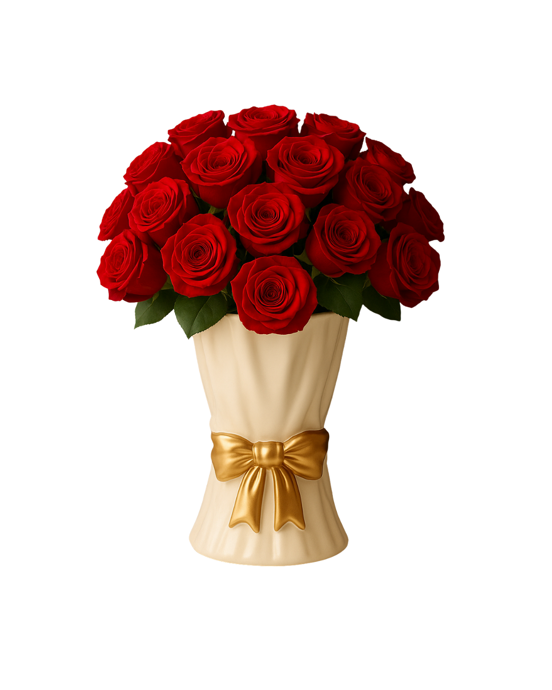 Glided Roses 24 Velvet Crimson Preserved Roses Gilded Vase – Tesoro Bloom