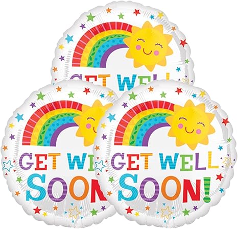 “Get Well” Balloon – Cheerful Recovery Gift Accessory | Tesoro Bloom